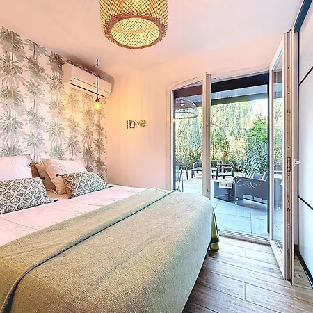 Jardin Signature - Magnifique 2 Pieces - 4 Pers - Piscine - Plages 2km أنتيب